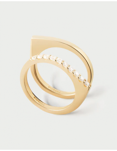 Anillo Gloss piedras blancas PDPAOLA...