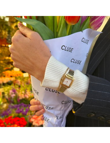 Gracieuse Mini Watch Steel, White,...