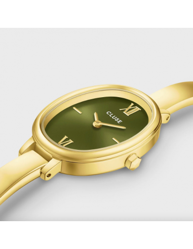 L'Ovale Watch Steel, Olive, Gold...