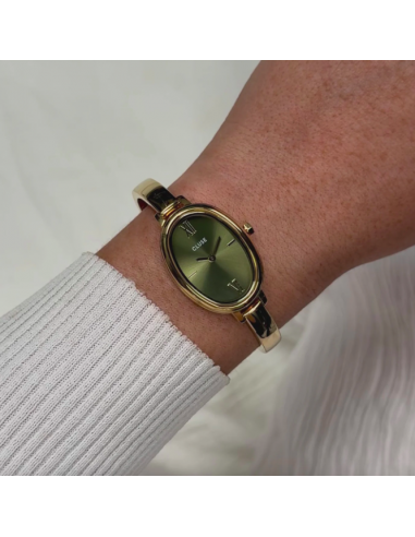 L'Ovale Watch Steel, Olive, Gold...