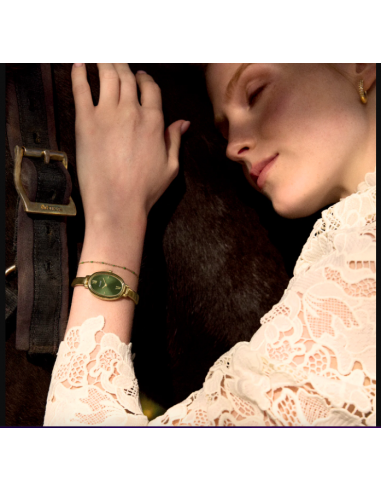 L'Ovale Watch Steel, Olive, Gold...