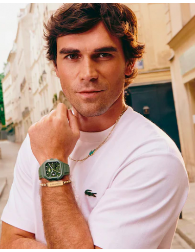 Reloj Lacoste de silicona cuadrado...