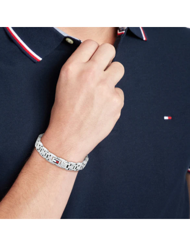 Pulsera Tommy Hilfiger plateada de...