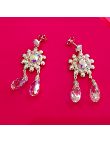 Pendientes de Swarovski blancos