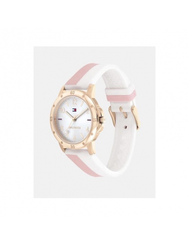Reloj Tommy Hilfiger blanco y rosa