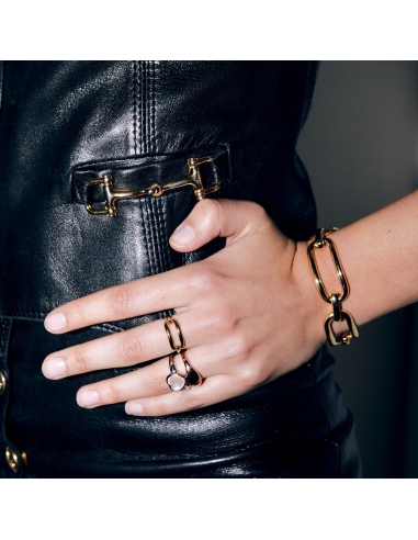 Anillo Ti Sento Eslabón Dorado