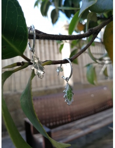 Pendientes de plata Folla... 2