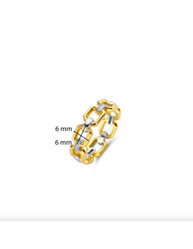 Anillo Ti Sento cadena dorado o...