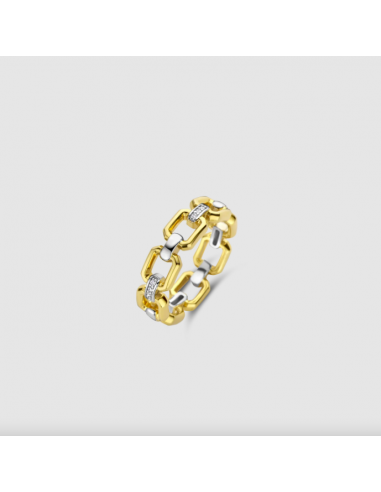 Anillo plata lujo italiano