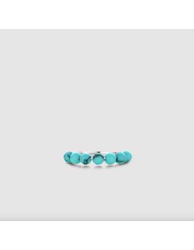 Anillo Ti Sento burbujas turquesa...