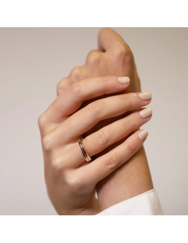 Anillo TI SENTO bicolor 1953SY