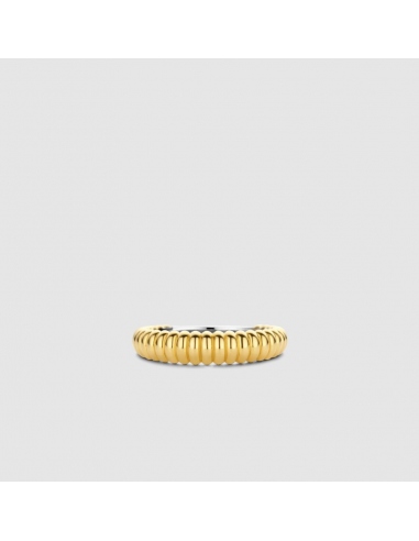 Anillo TI SENTO dorado estrecho 12218SY