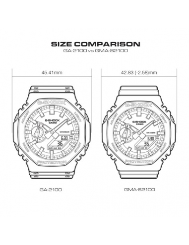CASIO G-SHOCK blanco GMA-S2100-7A
