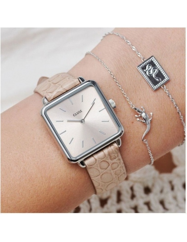 Reloj Cluse La Tétragone Silver and...