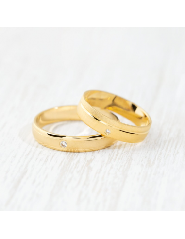 Alianza boda oro y diamante...