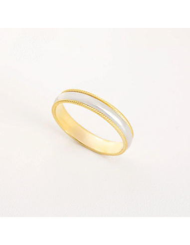 Alianza bicolor oro blanco y amarillo...