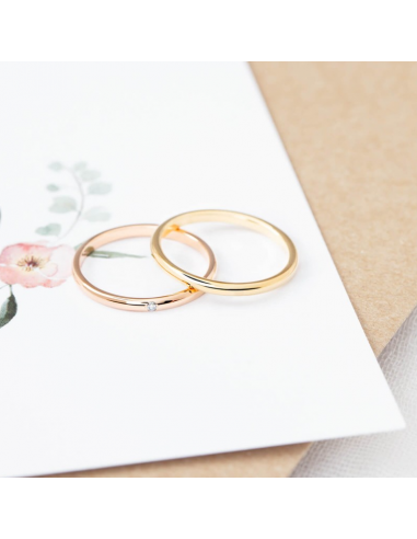 Alianza de boda oro 18k y 1,8 mm con...