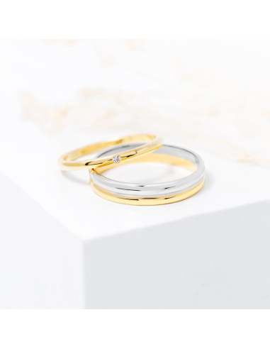 Alianza de boda oro 18k y 1,8 mm con...