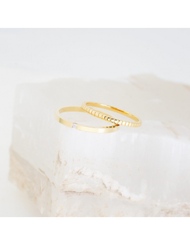 Anillo de boda de oro 18k con...