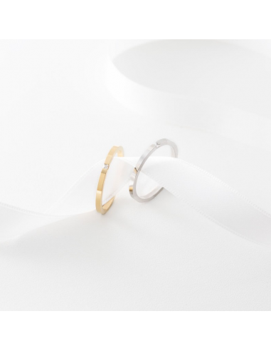 Anillo de boda de oro 18k con...