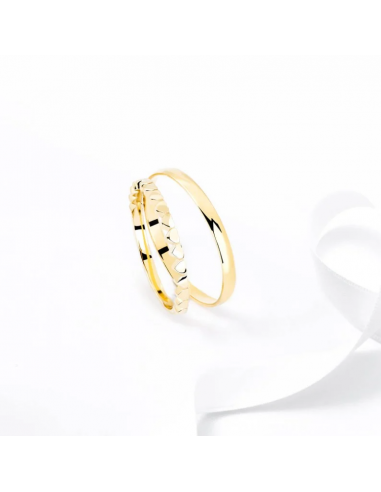 Alianza de boda en oro 18k con...