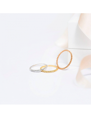 Alianza de boda en oro 18k en forma...