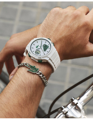 Reloj Lacoste de silicona analógico y...
