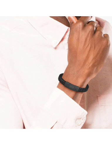 Brazalete Lacoste negro 2040285