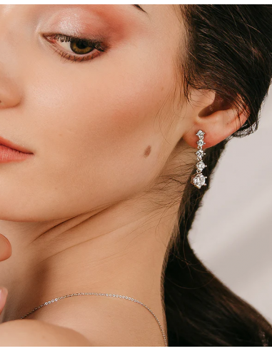 Pendientes BRILLIANT CUT en plata de...