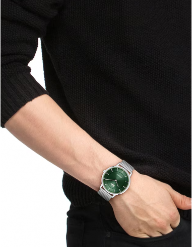 Reloj Lacoste Crocorigin Plateado y...