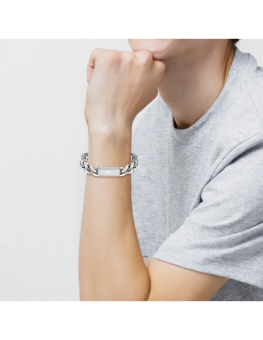 Pulsera Lacoste Backhand plateada...